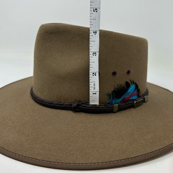 Akubra Australia Cattleman Hat SZ 54 cm Small Pure Fur Felt Western Southwestern - Picture 8 of 15